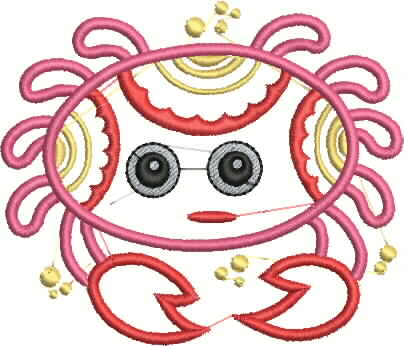 WATER FRIEND APLIQUE EMBROIDERY DESIGN