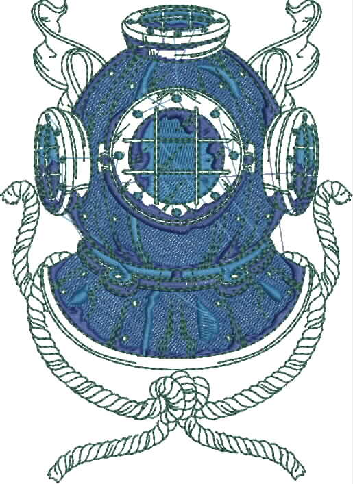Classic Sailor Nautical Embroidery Design