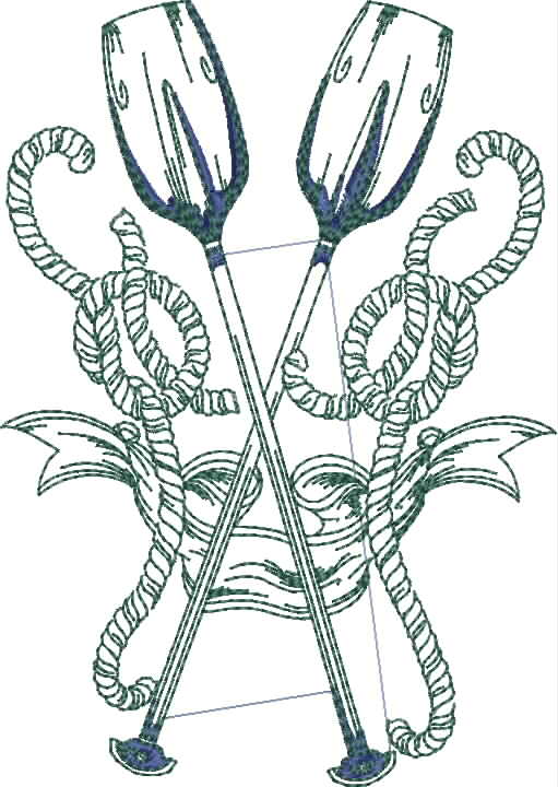 Marine Spirit Chevron Embroidery Design