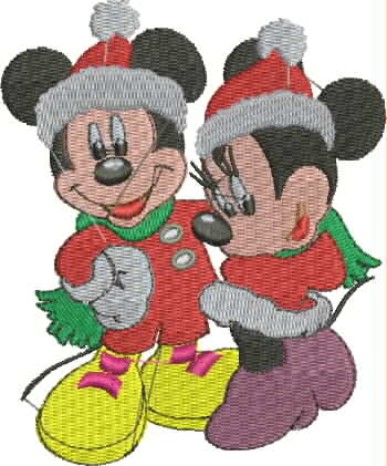 Winter Holiday Present Embroidery
