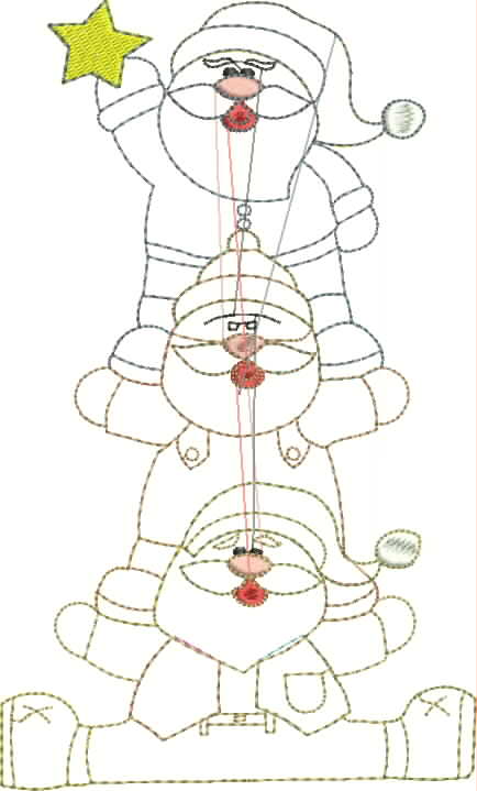 Ornamental Christmas Charm Embroidery