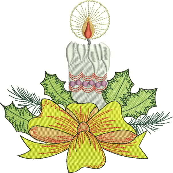 Decorative Christmas Ornament Embroidery