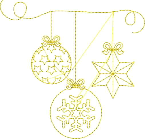European Festive Charm Embroidery