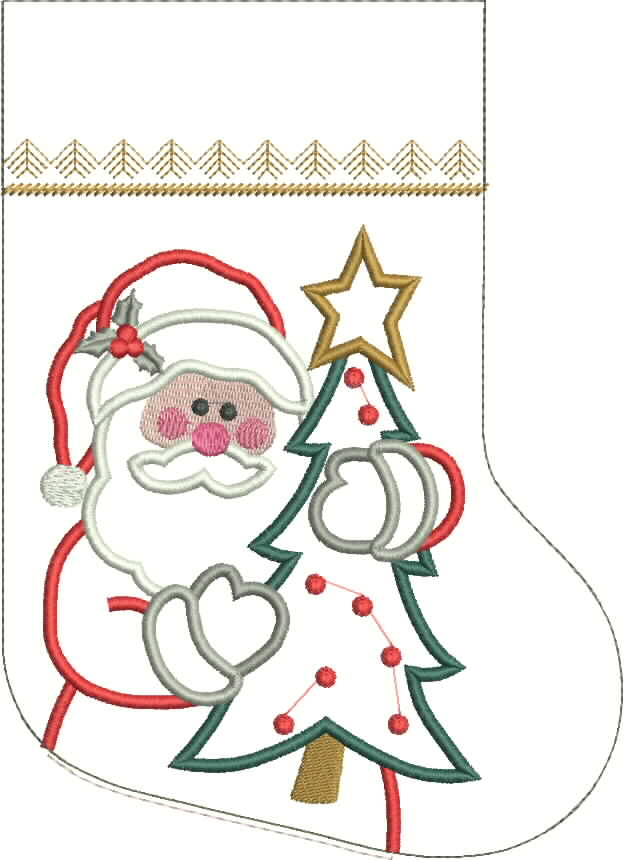 Decorative Europeans Christmas Presents Embroidery Motif