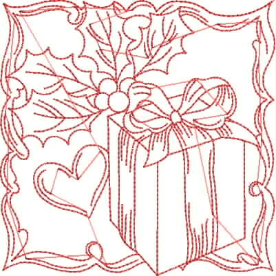 Premium Europeans Christmas Presents Embroidery Ornament