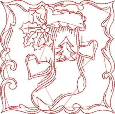 Traditional Europeans Christmas Presents Embroidery Stitch Pattern