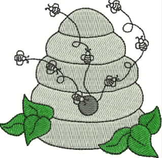 Artistic Wheel Embroidery Design