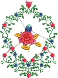 Charming Wheel Embroidery Design