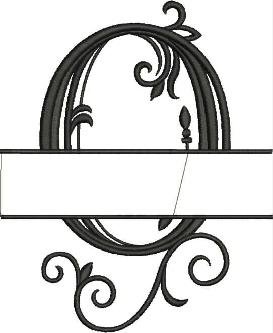 Split Monogram Letter O