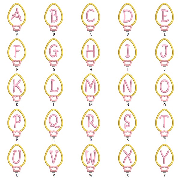 Kids Fun Alphabet Embroidery File Collection