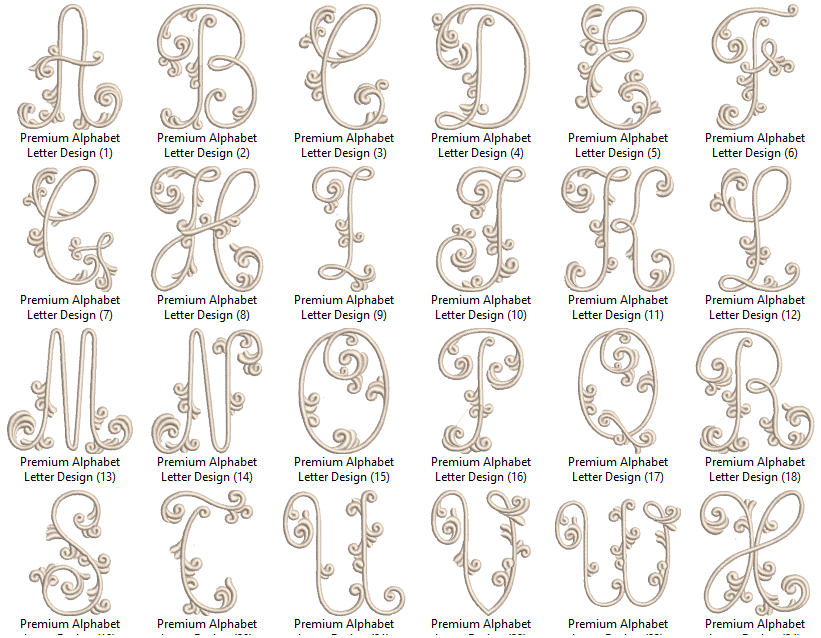 Premium Alphabet Letter Design