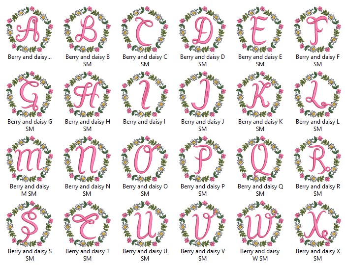 Kids Alphabet Embroidery Designs