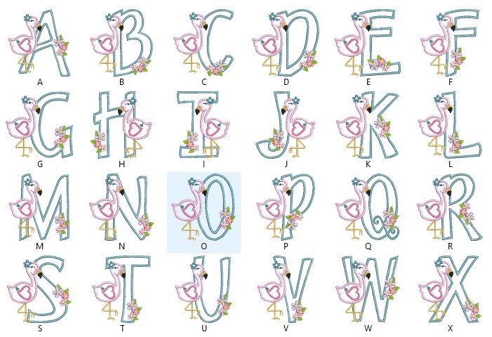 Decorative Monogram Letters