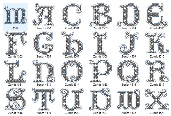 Beautiful Alphabet Initial Embroidery