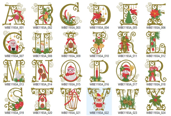Luxury Letter Embroidery Designs A–Z