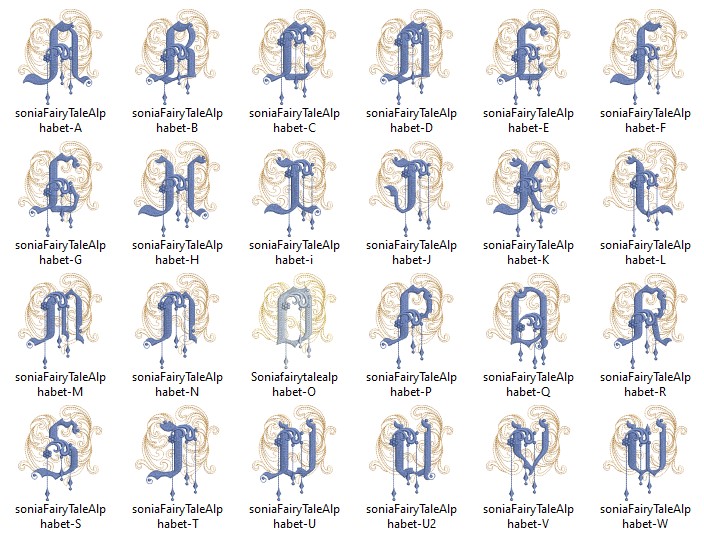 Elegant Monogram Letter Embroidery Patterns