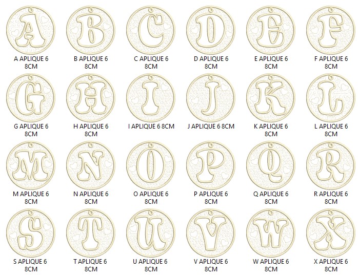 Decorative Monogram Alphabet Embroidery Design