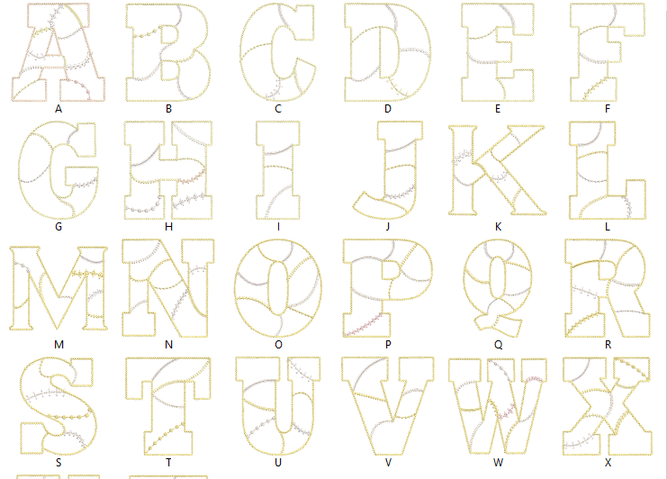 Elegant A Alphabet Monogram Embroidery Design