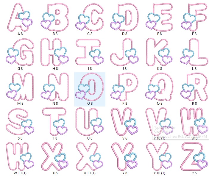 Outstanding O Alphabet Monogram Embroidery Design