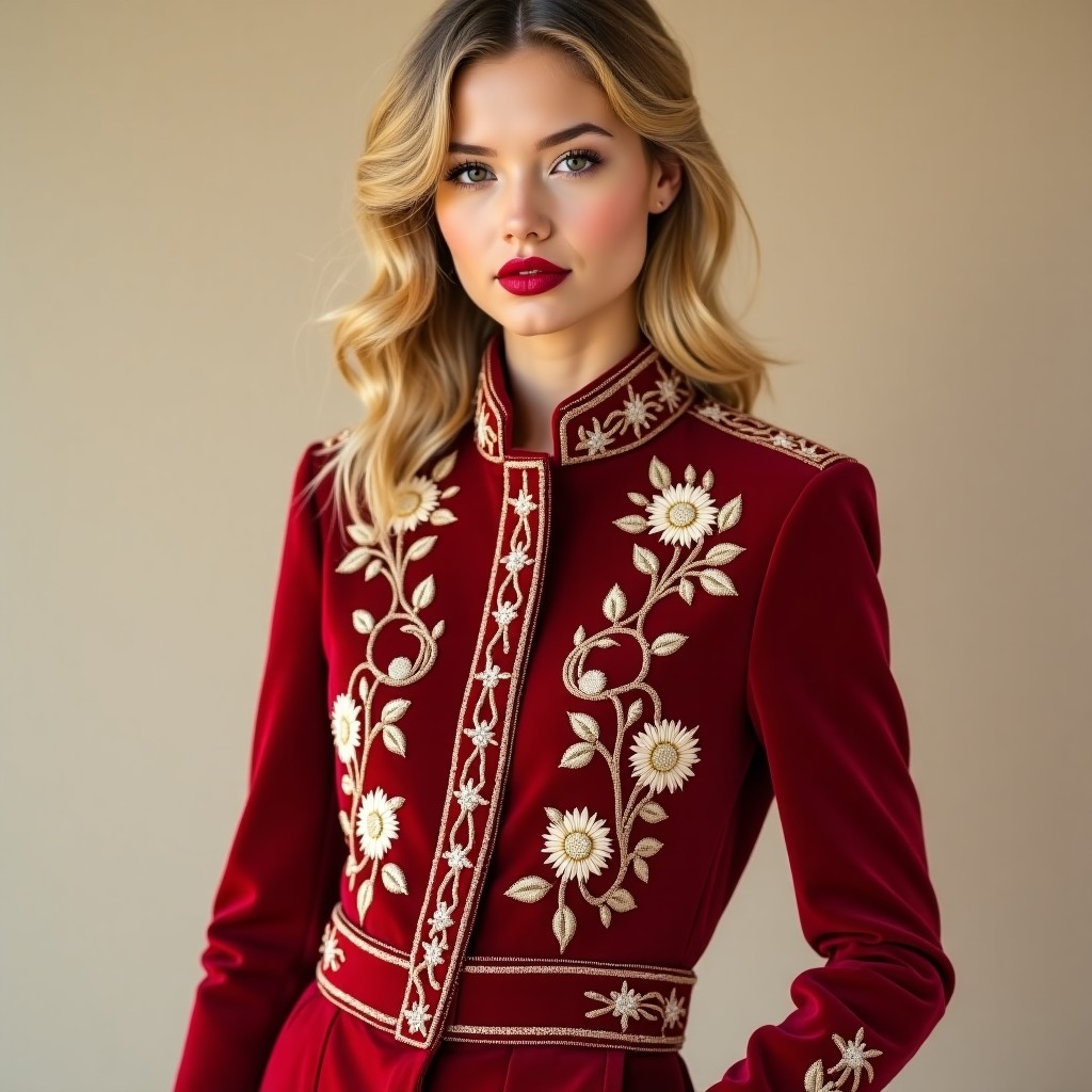 Elegant Bloom High Fashion Embroidery Jacket