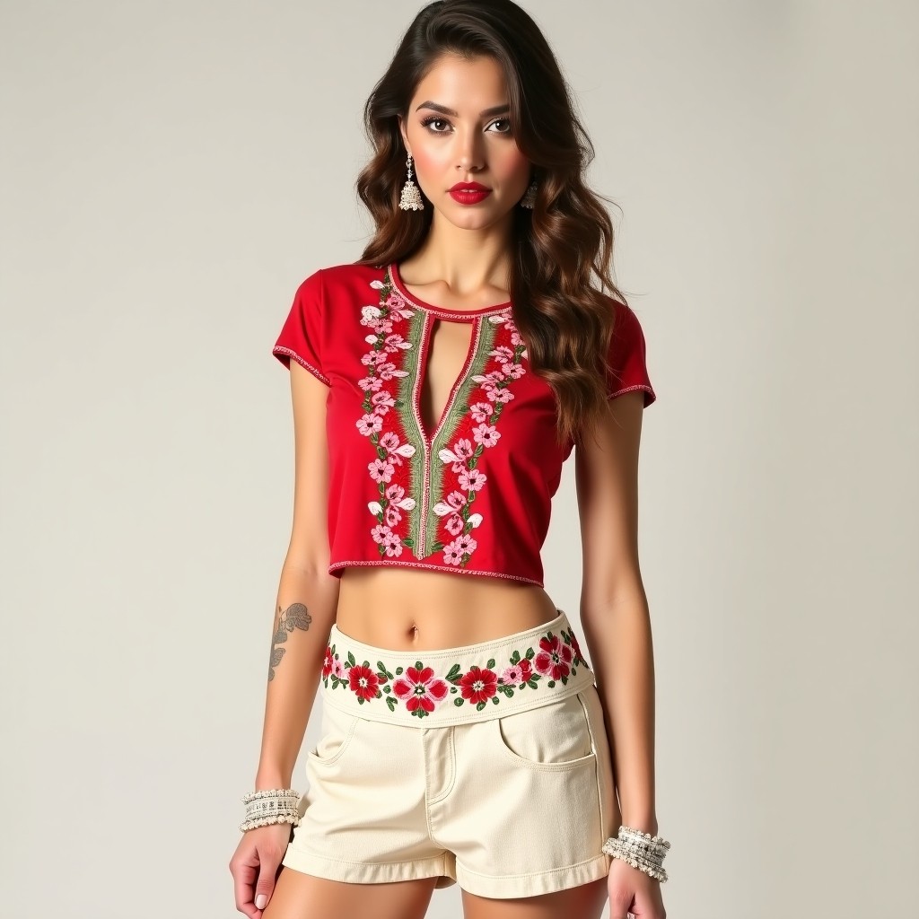 Luxury Floral Harmony Stylish Embroidery Design for Women's Dresses