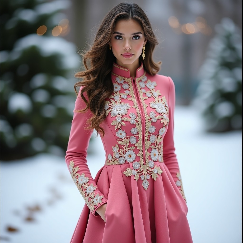 Majestic Burgundy Velvet Luxury Collection Dress