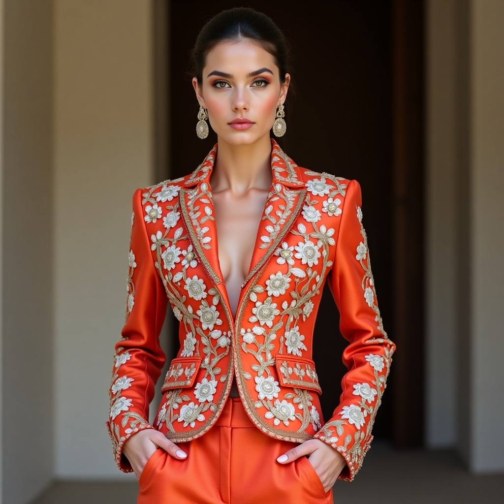 Signature Floral Couture Women's Jacket