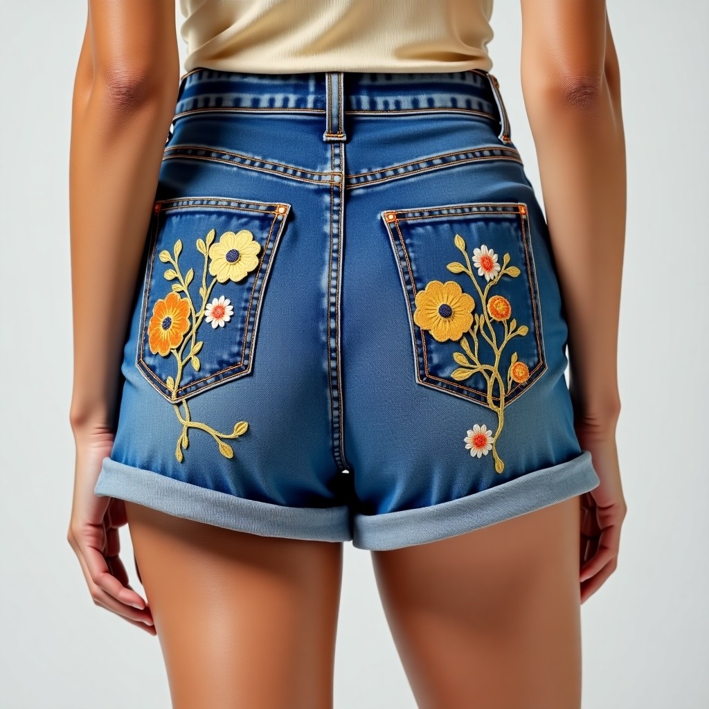 Signature Bloom Garden Embroidered Summer Shorts