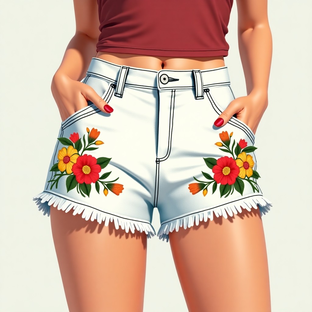 Signature Orchid Petal Luxury Women's Shorts