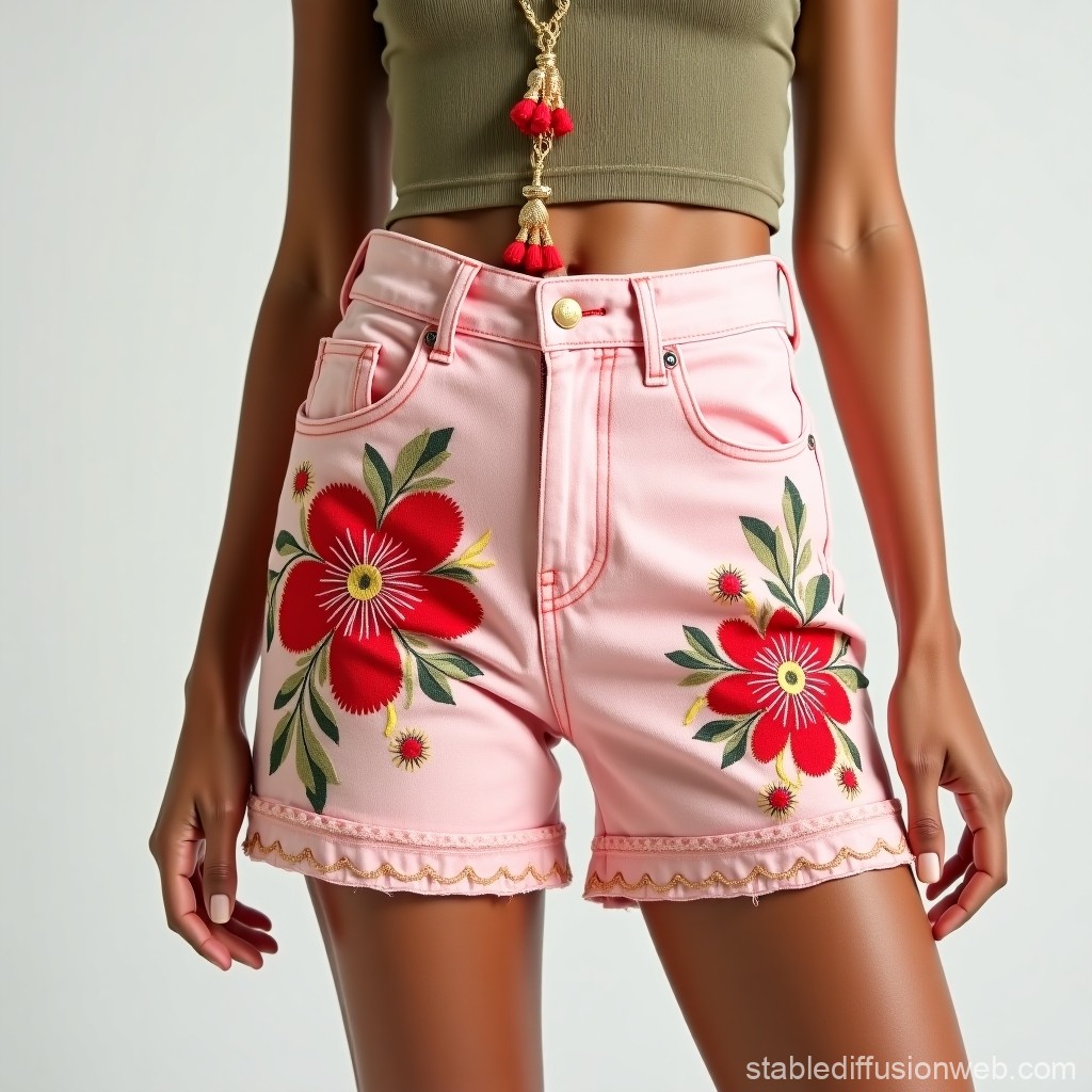 Prestige Bloom Couture Women's Designer Shorts
