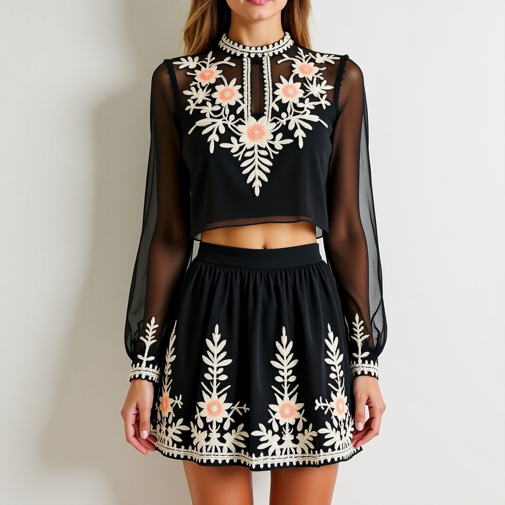 Prestige Ivory Blossom Designer Women's Outfit
