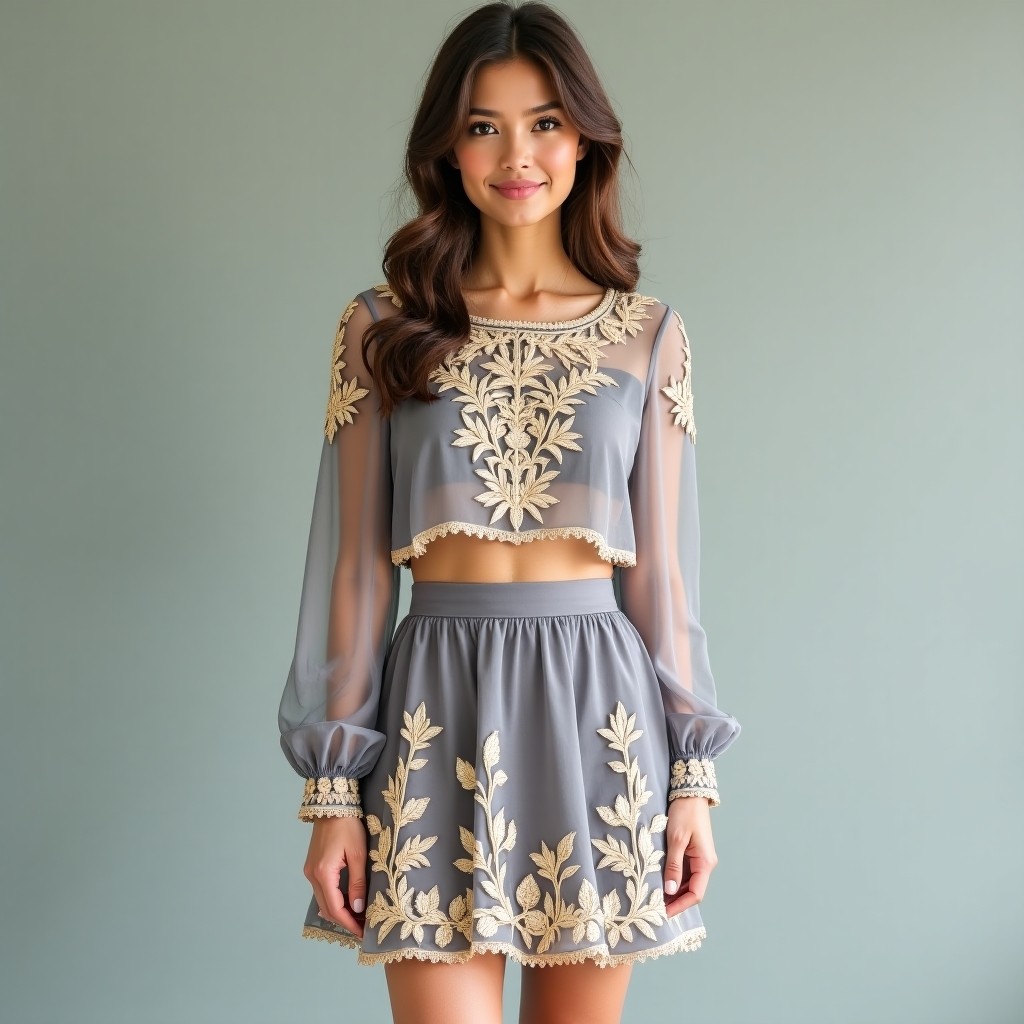 Prestige Floral Symphony Designer Women's Ensemble