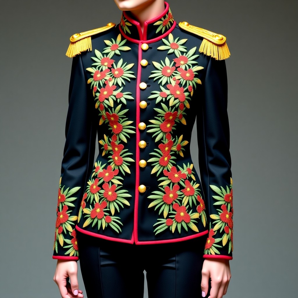 Royal Heritage Floral Military Women's Blazer