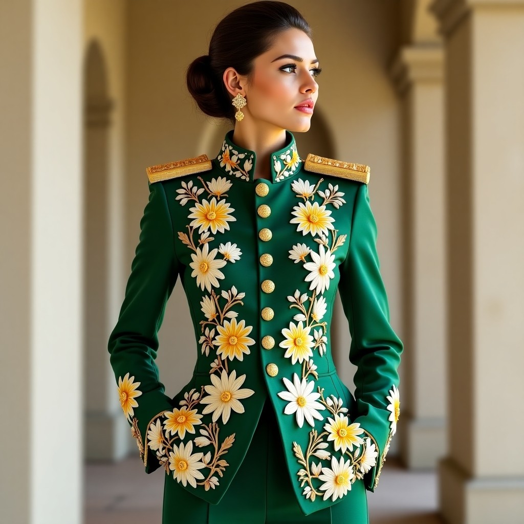 Imperial Blossom Guard Women's Designer Blazer