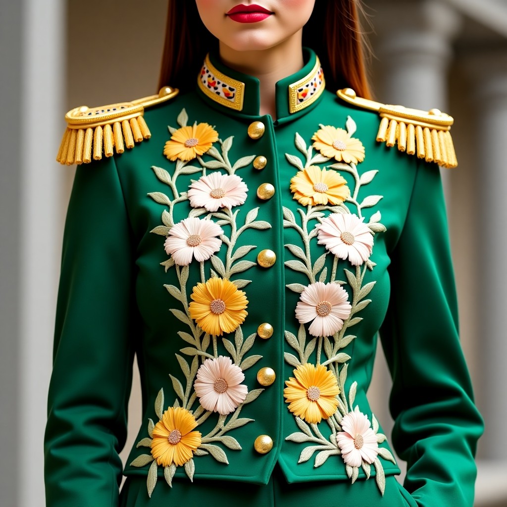 Botanical Empress Guard Women's Embroidered Jacket