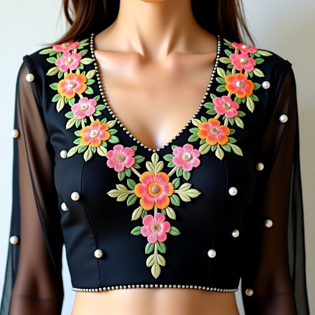 Elegant AI Petal Women's Blouse