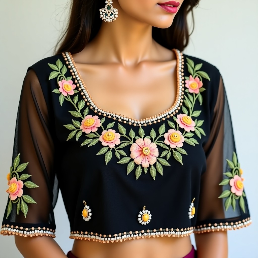 AI Royal Botanical Luxe Women's Blouse