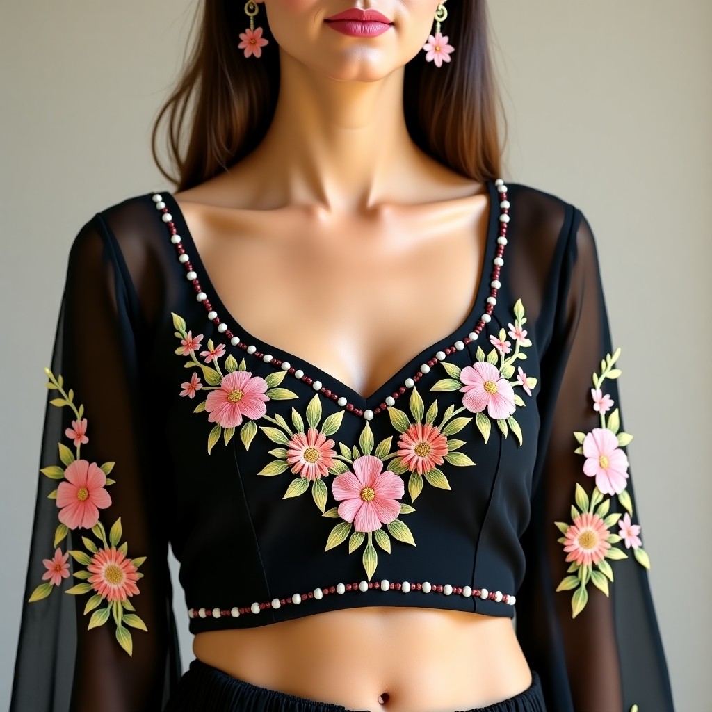 AI Imperial Rose Garden Women's Blouse