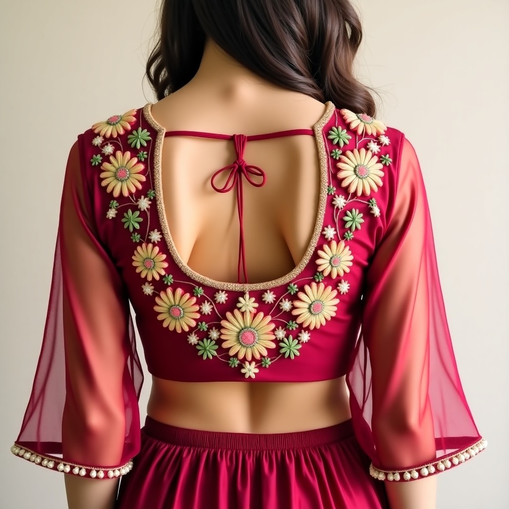 AI Imperial Blossom Luxe Women's Blouse