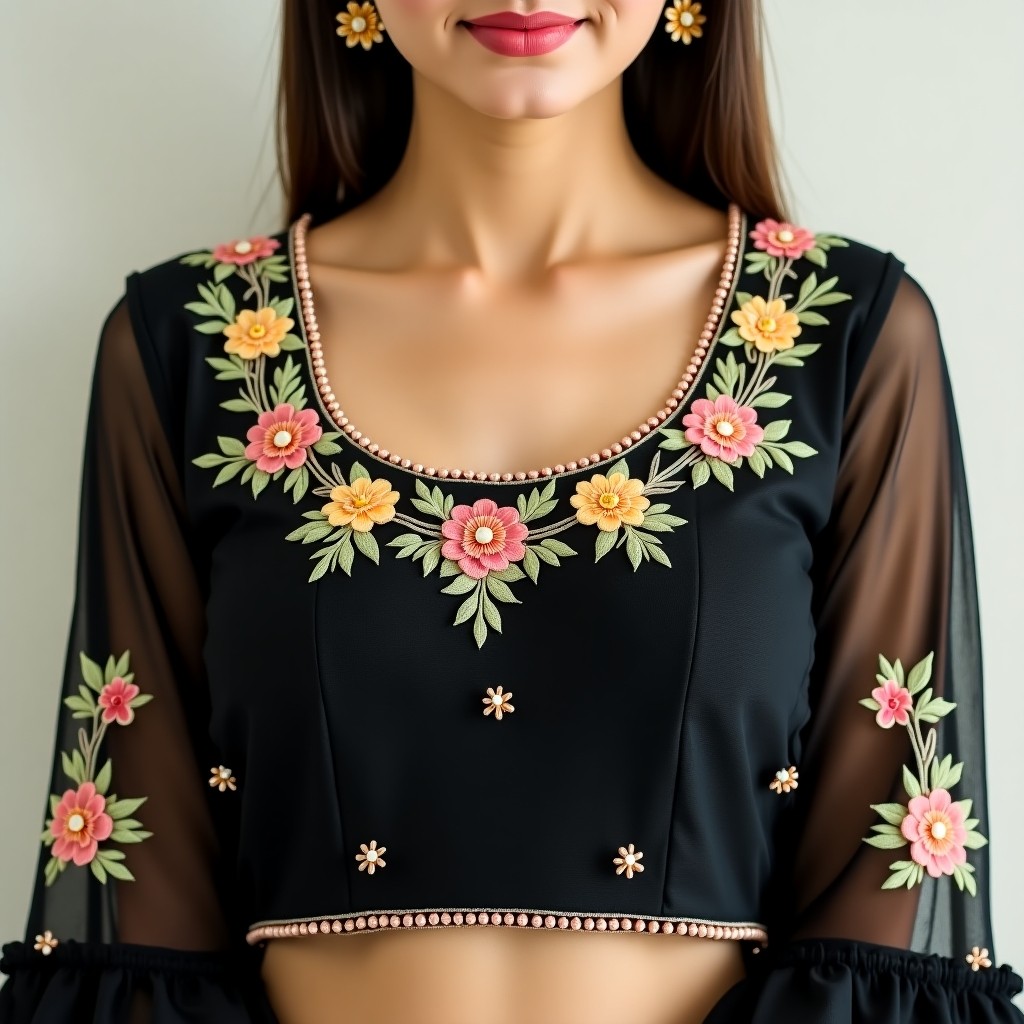 AI Golden Flora Royale Women's Blouse