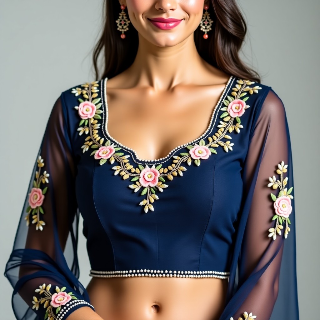 AI Emerald Garden Majesty Women's Blouse