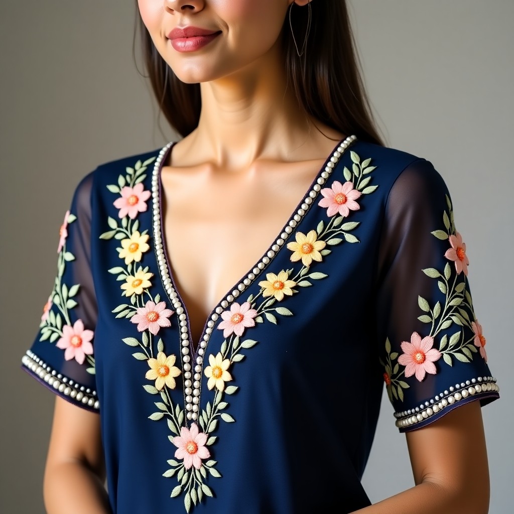 Premium Floral Royal Collar Design