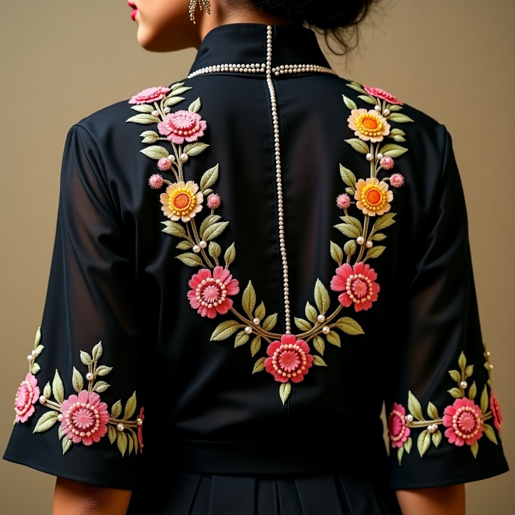Elegant Floral Petal Collar Design