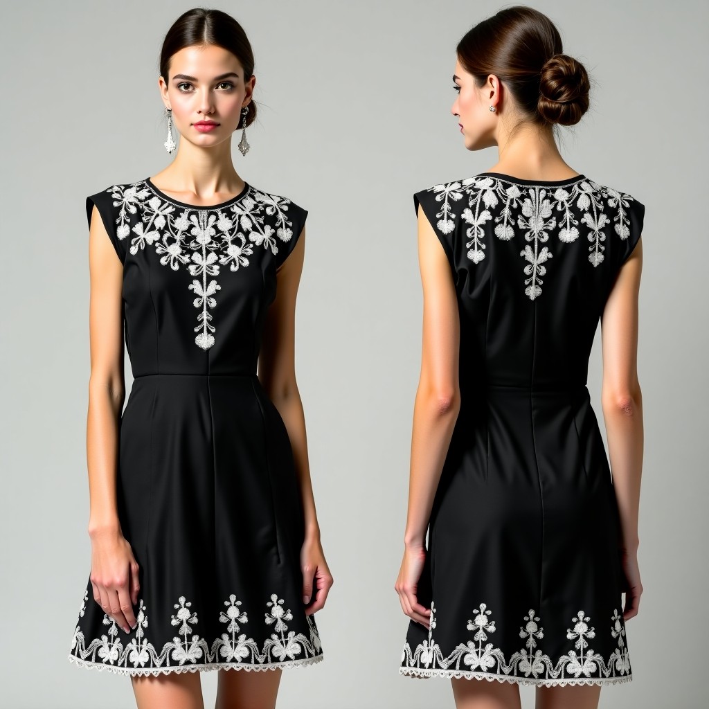 Enchanted Floral Garden Skater Dress