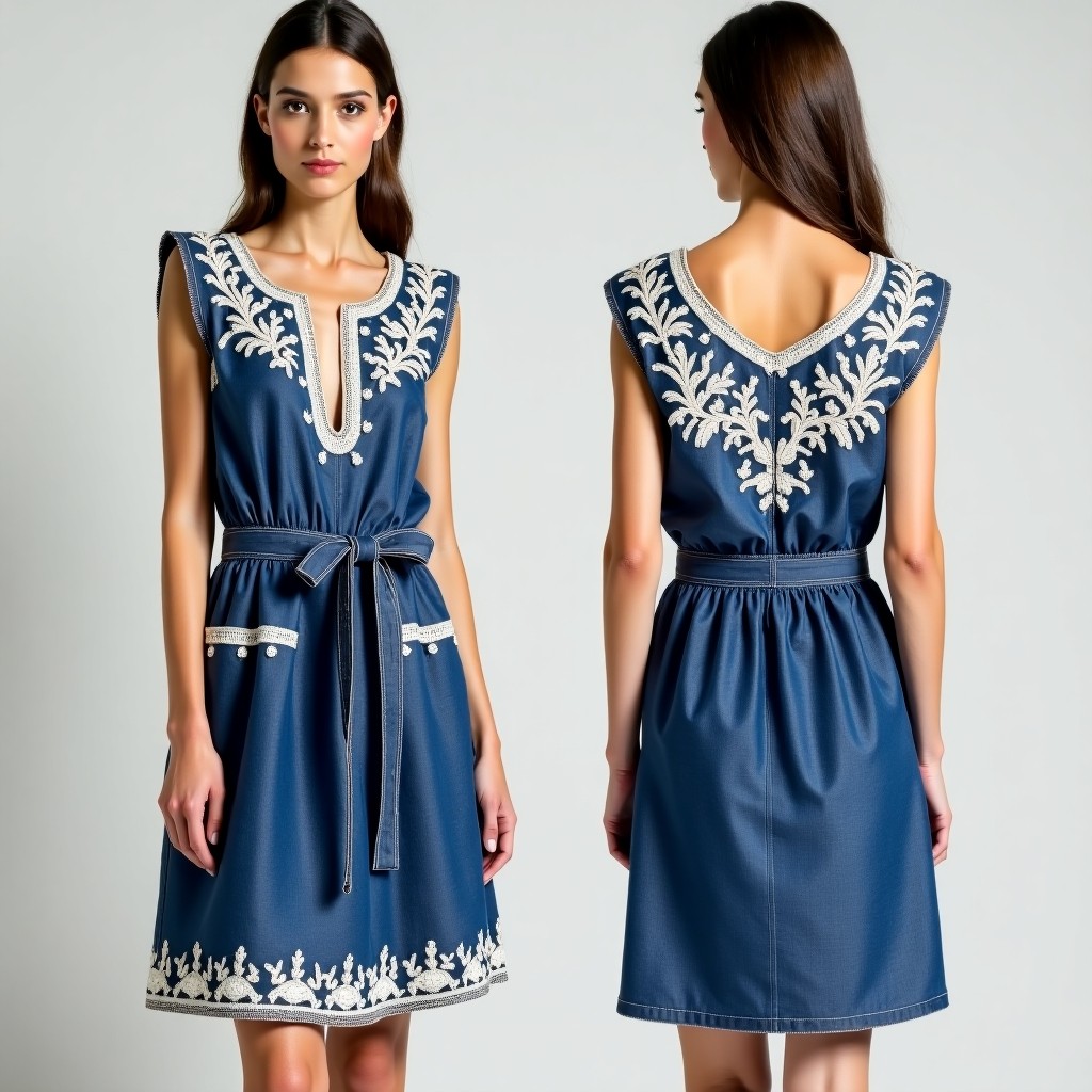 Premium Floral Blossom Flare Dress