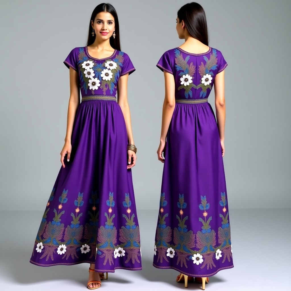 Elegant Meadow Bloom Skater Dress