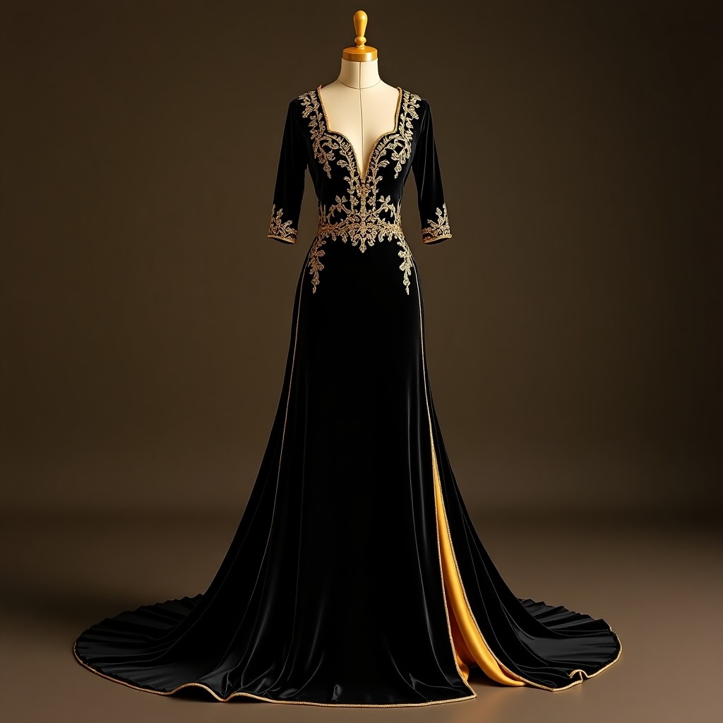 Victorian Garden Embroidered Ball Gown