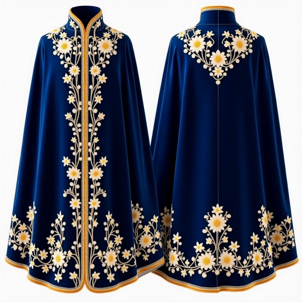Midnight Rose Blossom Abaya