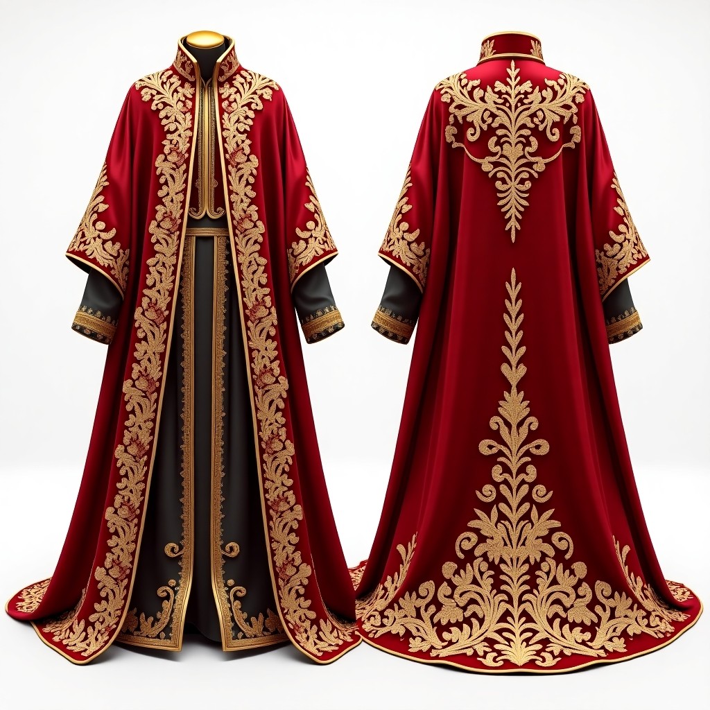 Floral Midnight Elegance Abaya