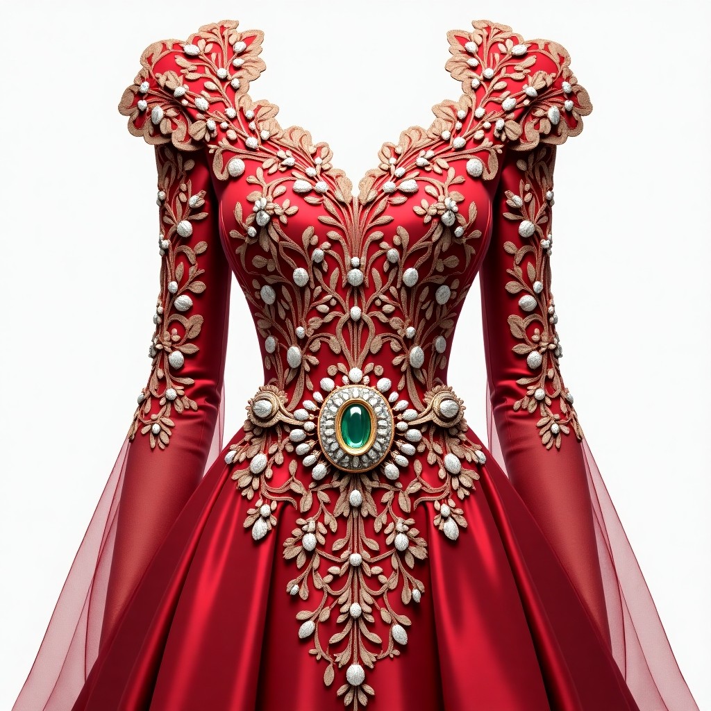 Royal Blue Pearl Garden Gown